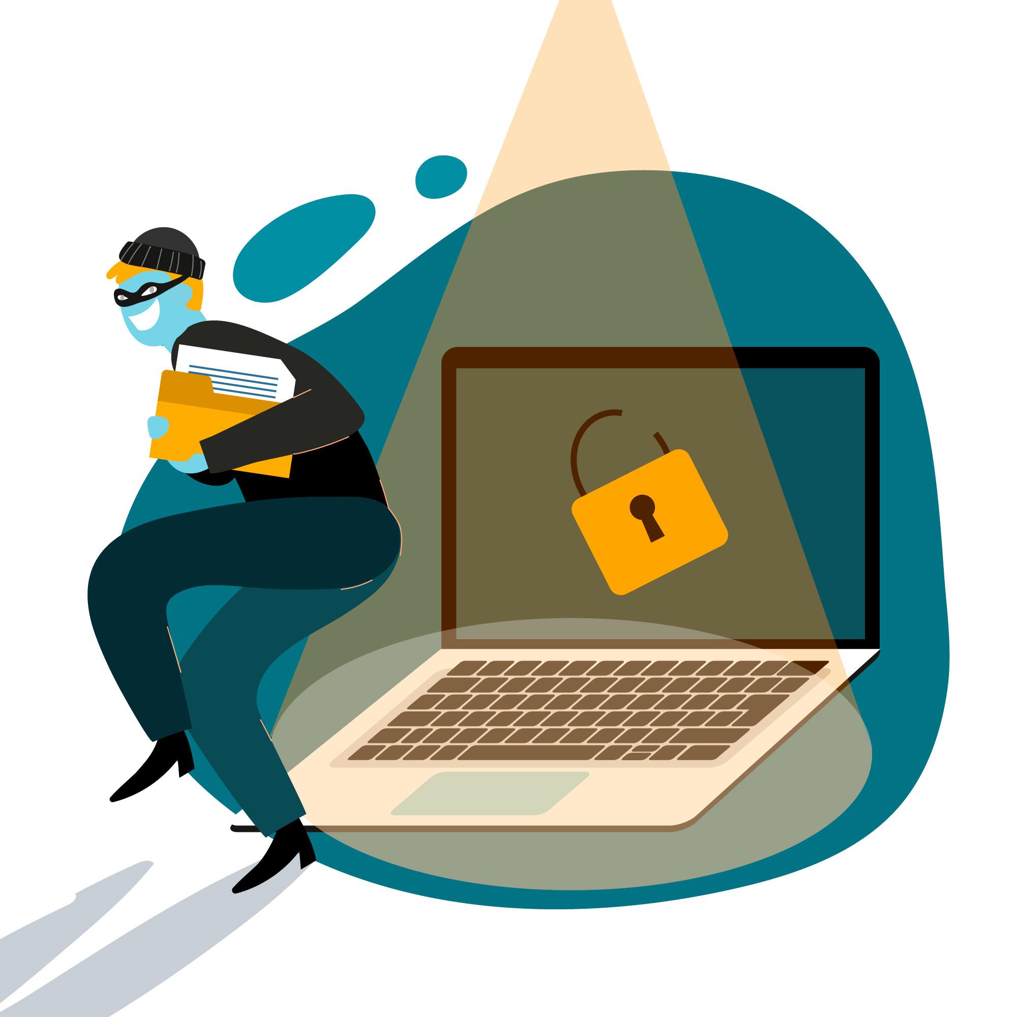 End-to-end encryption illustration